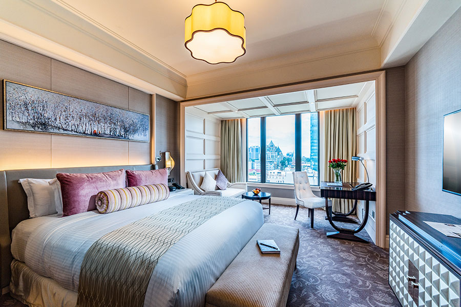 The Signature Premium room at Caravelle 5 Star Hotel Saigon, Vietnam