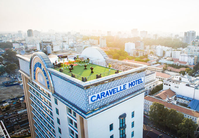 Events on level 26 Rooftop of Caravelle Historic 5 Star Hotel Saigon, Vietnam