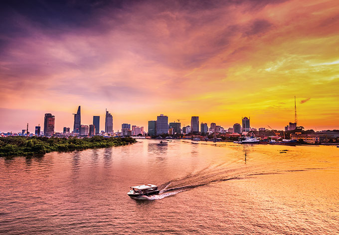 SUNSET CRUISE: Explore the waterways in and around Saigon and see what life is like for people living and working in this amazingly diverse and rapidly developing city.